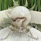 Volcanic Agate Quartz Sphere UV Reactive Crystal Ball 288g 59mm