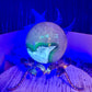 Volcanic Agate Quartz Sphere UV Reactive Crystal Ball 288g 59mm