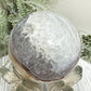 Volcanic Agate Quartz Sphere UV Reactive Crystal Ball 300g 61mm