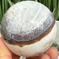 Volcanic Agate Quartz Sphere UV Reactive Crystal Ball 300g 61mm