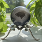 Volcanic Agate Quartz Sphere UV Reactive Crystal Ball 226g 56mm