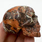 Money Agate Indonesian bloodstone Skull 2 Inches Rare Hand Carved Crystal Carving