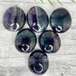 Rainbow Fluorite Palm Stone Crystal Worry Meditation YOU CHOOSE