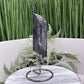Black Tourmaline Schorl Hay Stack Raw Specimen with Stand Crystal 230g