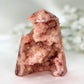 Agate Pink Tower Geode Sparkly Healing Crystal Generator 141g