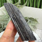 Black Tourmaline Schorl Hay Stack Raw Specimen with Stand Crystal 230g