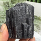 Black Tourmaline Schorl Hay Stack Raw Specimen with Stand Crystal 357g