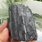 Black Tourmaline Schorl Hay Stack Raw Specimen with Stand Crystal 357g