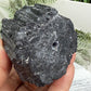 Black Tourmaline Schorl Hay Stack Raw Specimen with Stand Crystal 357g