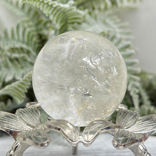 Clear Quartz Sphere Crystal Ball 98g 41mm