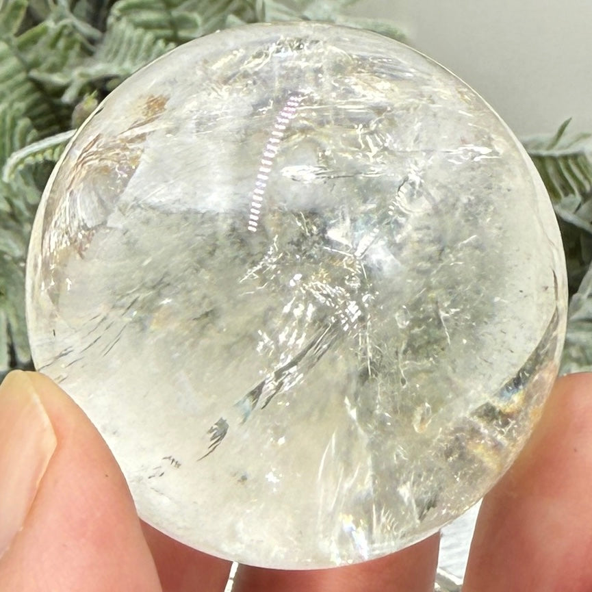 Clear Quartz Sphere Crystal Ball 98g 41mm