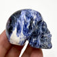 Sodalite Skull 2 Inches Hand Carved Crystal Carving