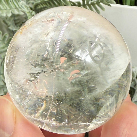 Clear Quartz Sphere Crystal Ball 98g 41mm