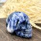 Sodalite Skull 2 Inches Hand Carved Crystal Carving