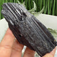 Black Tourmaline Schorl Hay Stack Raw Specimen with Stand Crystal 204g
