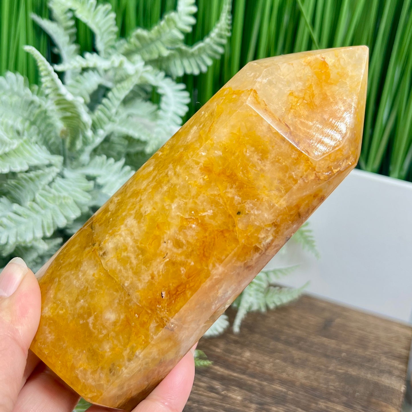 Golden Healer Quartz Tower Healing Crystal Generator 548g