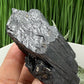 Black Tourmaline Schorl Hay Stack Raw Specimen with Stand Crystal 204g