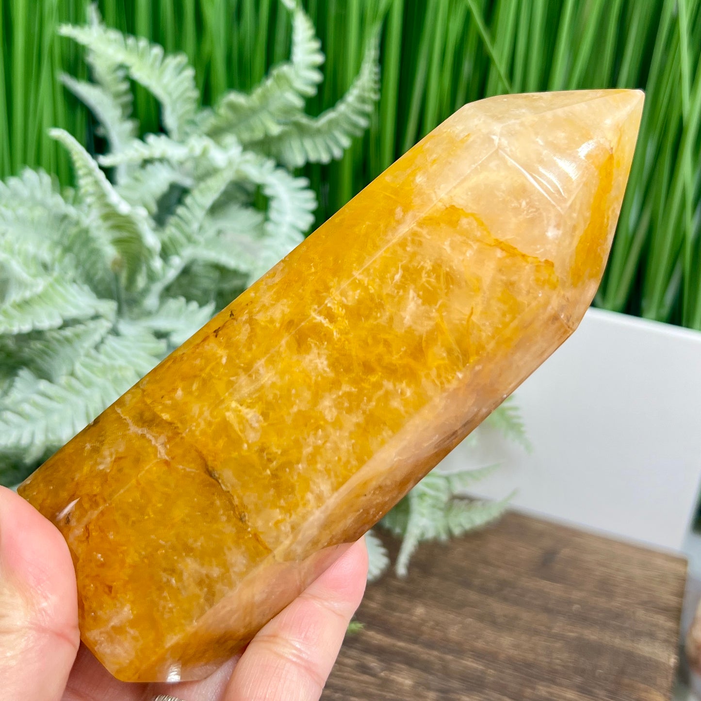 Golden Healer Quartz Tower Healing Crystal Generator 548g