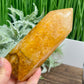 Golden Healer Quartz Tower Healing Crystal Generator 548g