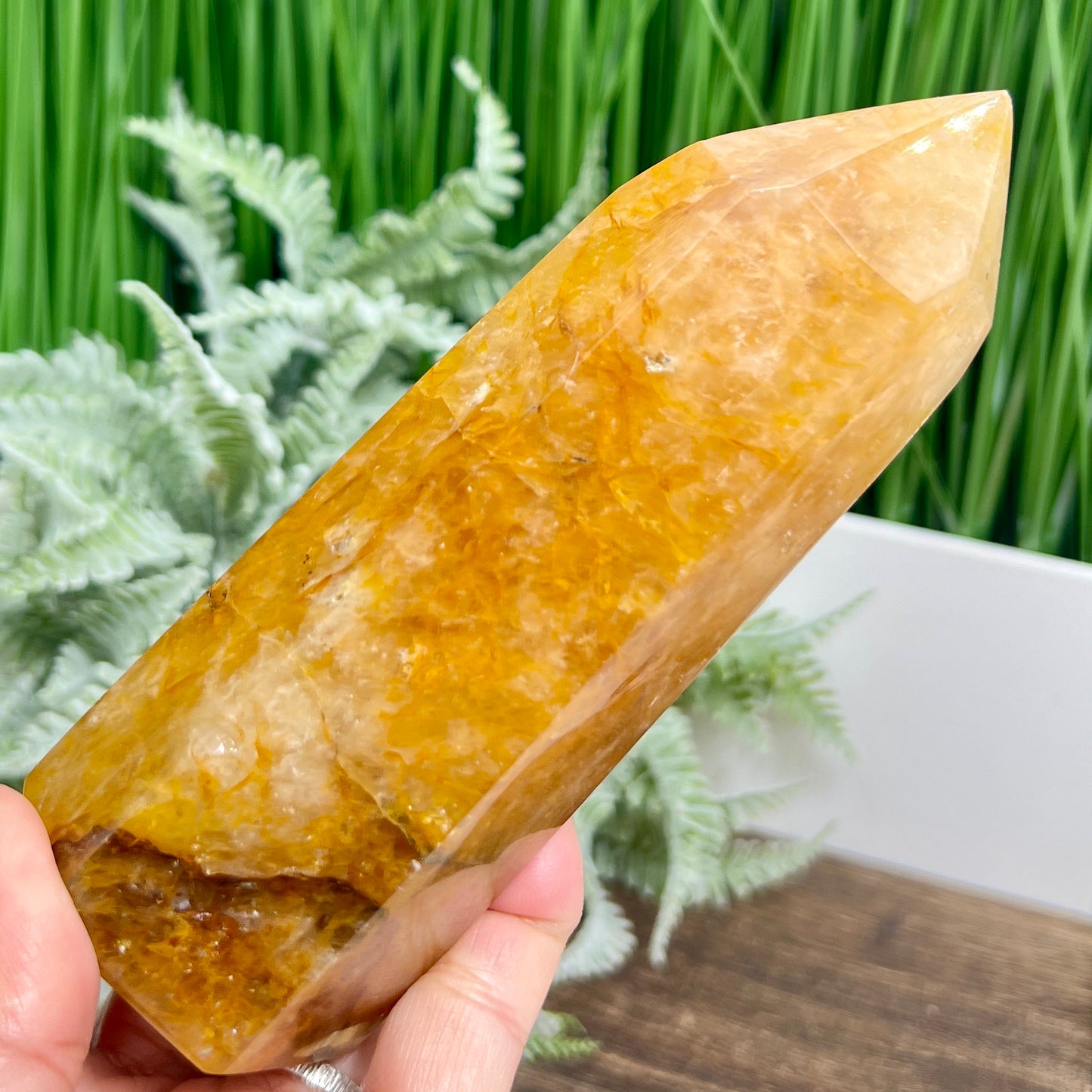 Golden Healer Quartz Tower Healing Crystal Generator 548g