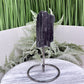 Black Tourmaline Schorl Hay Stack Raw Specimen with Stand Crystal 140g