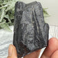 Black Tourmaline Schorl Hay Stack Raw Specimen with Stand Crystal 251g