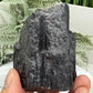 Black Tourmaline Schorl Hay Stack Raw Specimen with Stand Crystal 251g