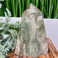 Lodolite Garden Scenic Quartz Free Form with Stand Crystal 420g