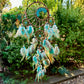 Turquoise Dreamcatcher Tree of Life with Feathers Wall Hanging Decorations