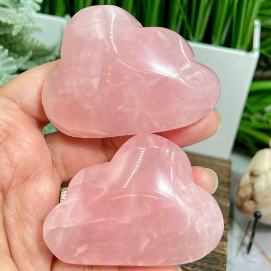 Rose Quartz Clouds Crystal Carvings YOU CHOOSE