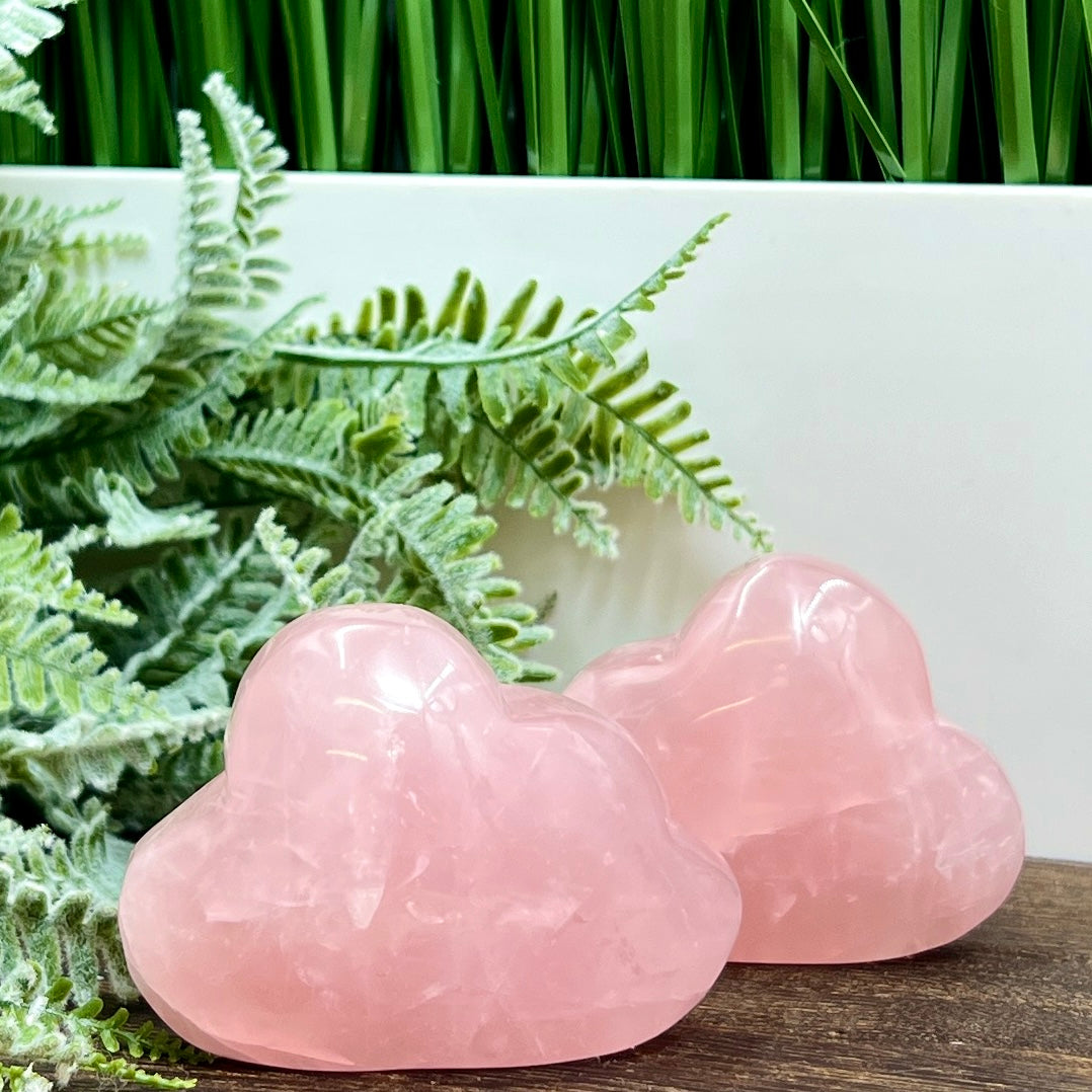 Rose Quartz Clouds Crystal Carvings YOU CHOOSE