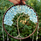 Aquamarine Dreamcatcher Tree of Life with Agate Wall Hanging Decorations