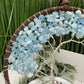 Aquamarine Dreamcatcher Tree of Life with Agate Wall Hanging Decorations