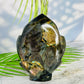 Fire Labradorite Leaf Flashy Crystal Carving 575g