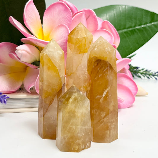 Golden Healer Quartz Points Towers Crystal Generators YOU CHOOSE