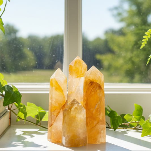 Golden Healer Quartz Points Towers Crystal Generators YOU CHOOSE