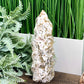 Bubble Ocean Sea Orbicular Jasper Flame Crystal Carvings 690g 175mm