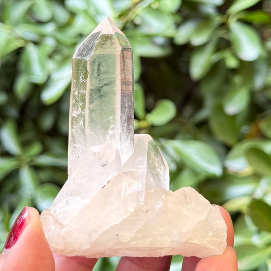 Clear Quartz Cluster Natural Raw Specimen Crystal 112g