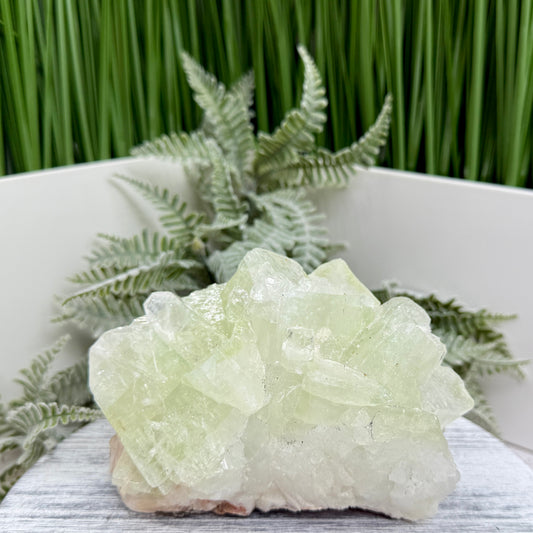 Green Apophyllite Cluster Natural Specimen Crystal 714g