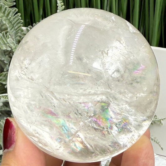 Clear Quartz Sphere High Quality Crystal Ball 390g 65mm Diameter