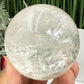 Clear Quartz Sphere High Quality Crystal Ball 390g 65mm Diameter