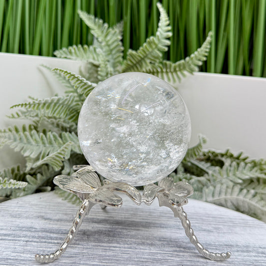 Clear Quartz Sphere High Quality Crystal Ball 306g 60mm Diameter