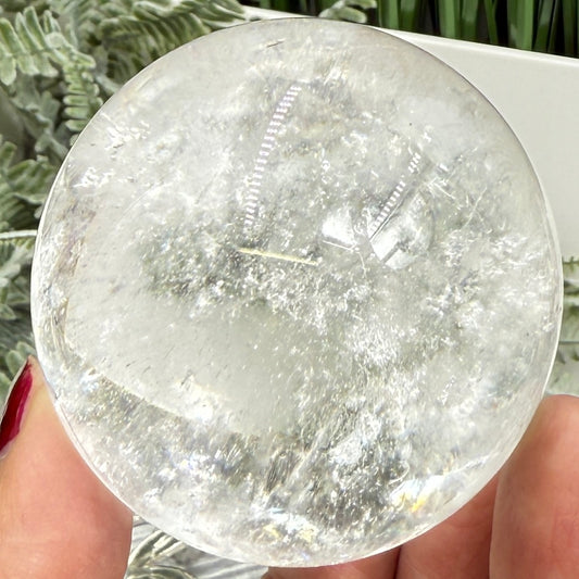 Clear Quartz Sphere High Quality Crystal Ball 306g 60mm Diameter