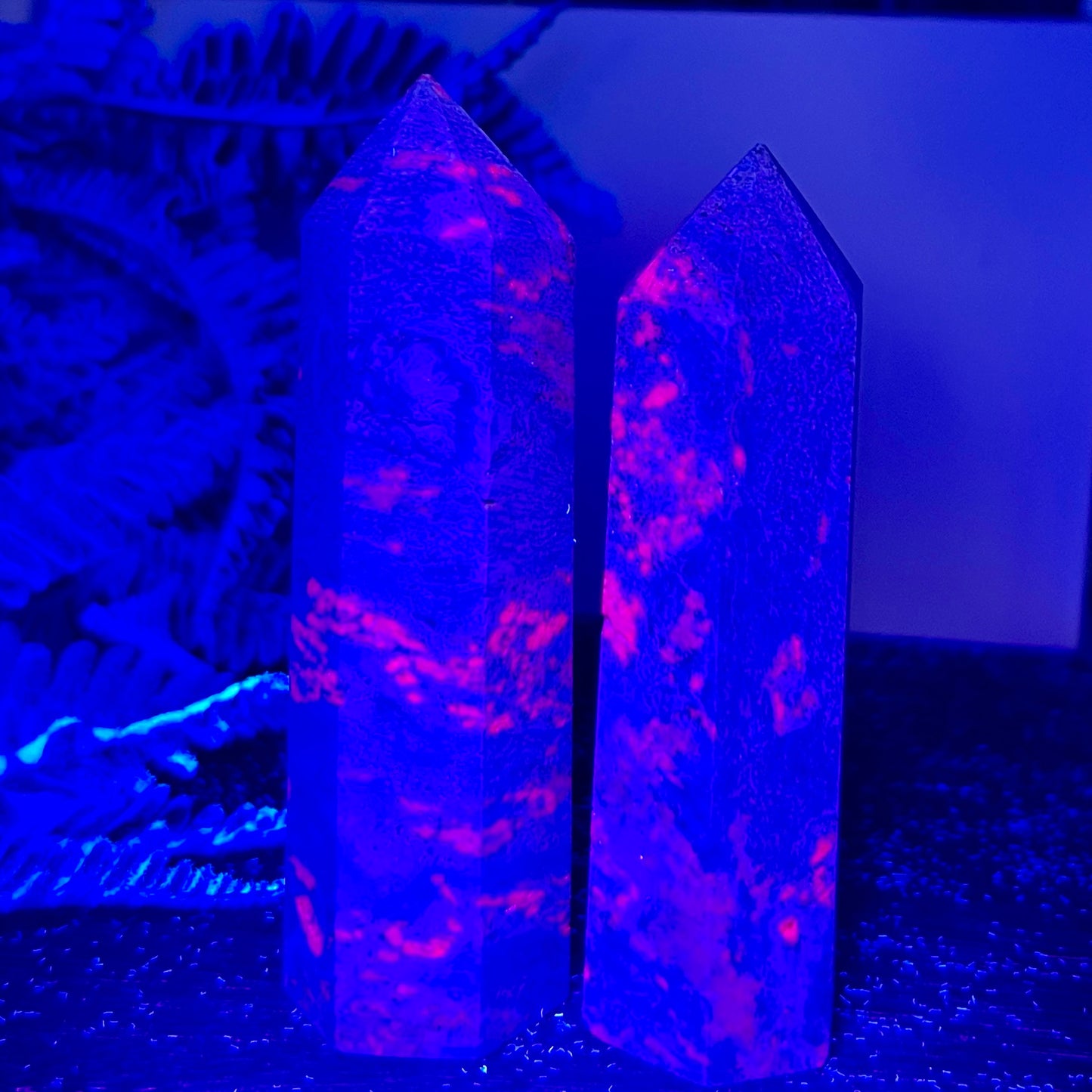 Ruby In Kyanite Points UV Reactive Crystal Generators YOU CHOOSE