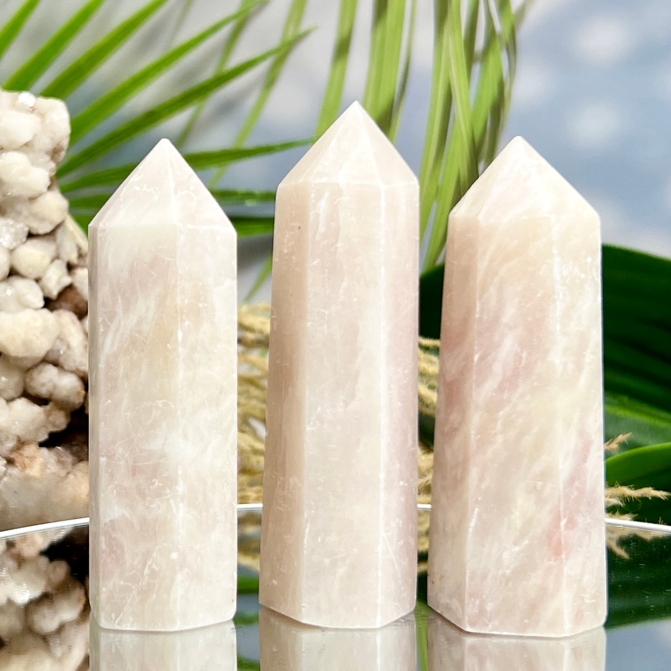 Pink Opal Points Towers Healing Crystal Generators YOU CHOOSE