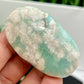 Green Flower Agate Sakura Rare Palm Stone Meditation Crystal 42g