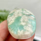 Green Flower Agate Sakura Rare Palm Stone Meditation Crystal 42g