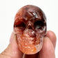 Fire Quartz Hematoid Skull 2 Inches Hand Carved Crystal Carving