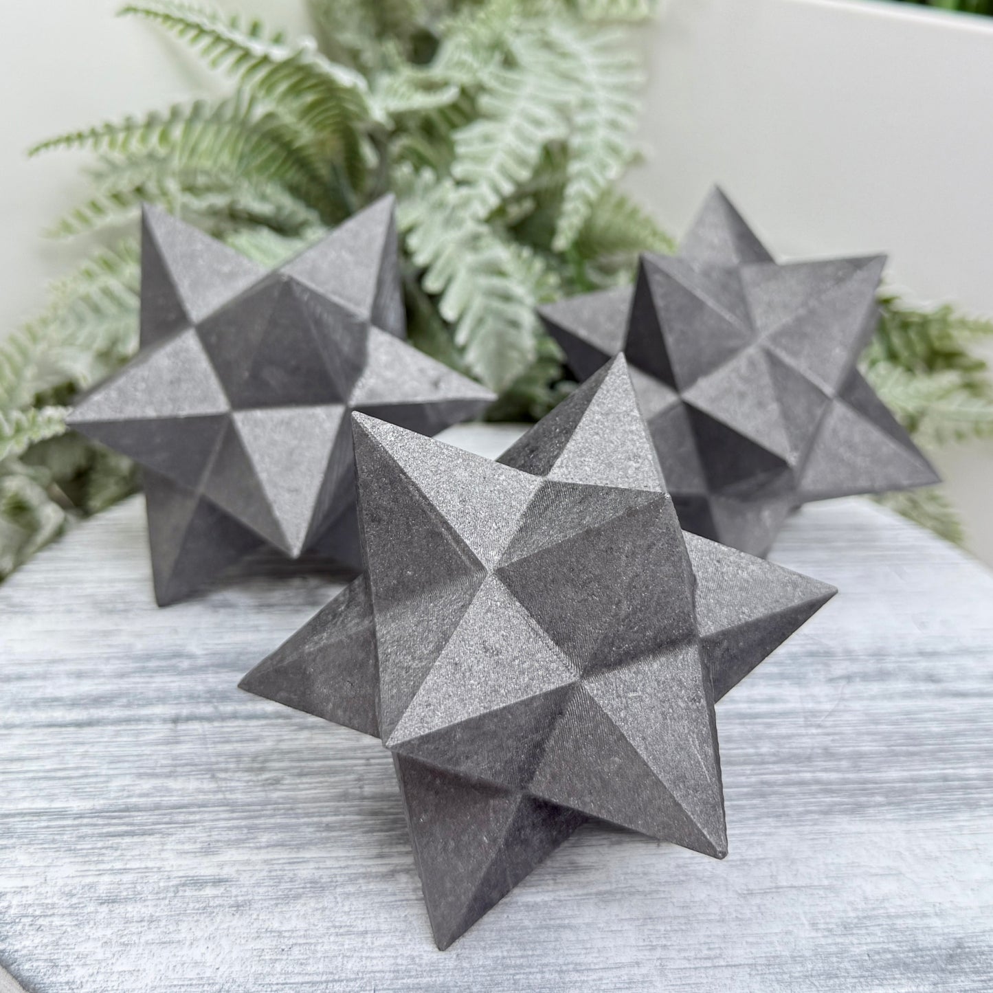Shungite Merkabah EMF Protection Crystal Carving