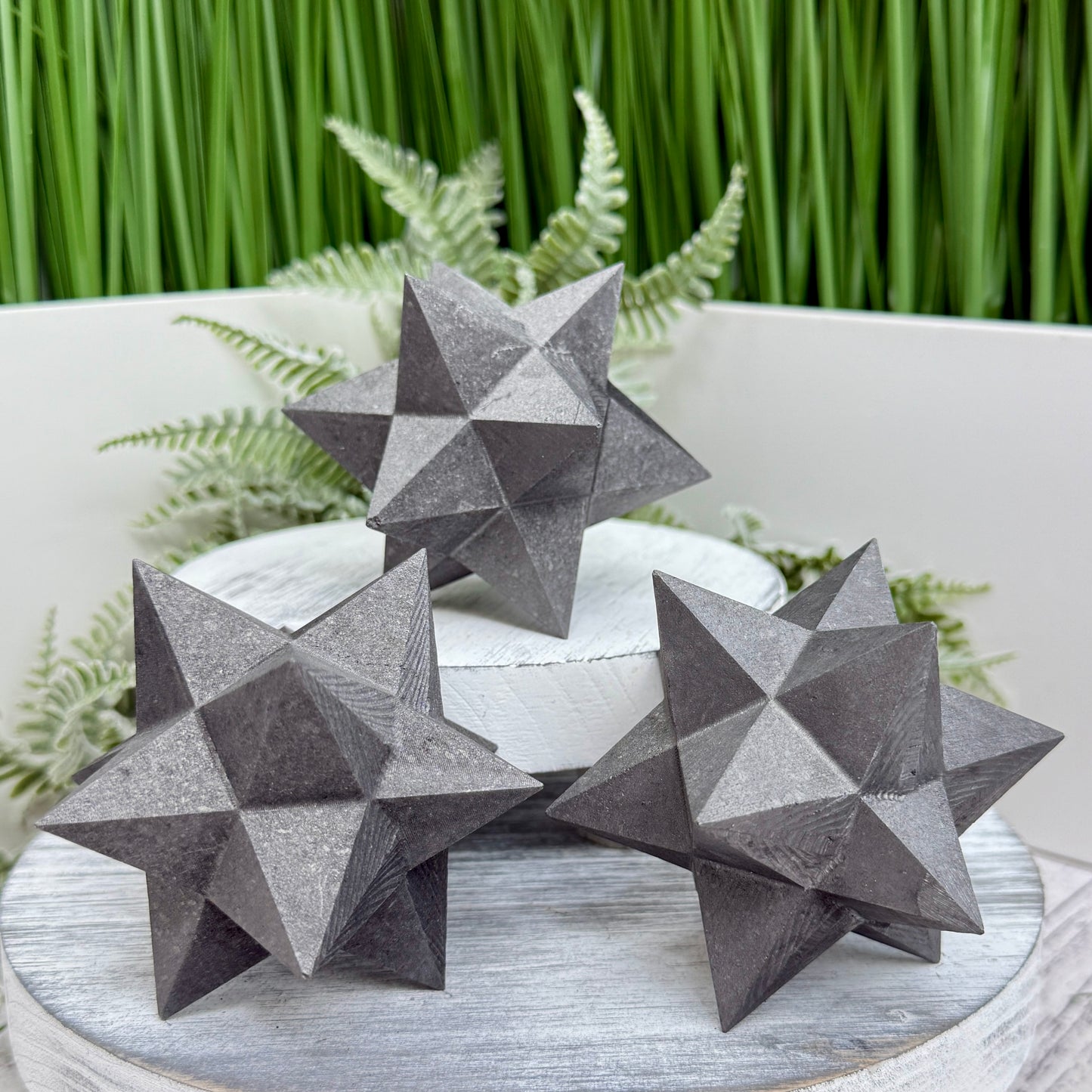 Shungite Merkabah EMF Protection Crystal Carving